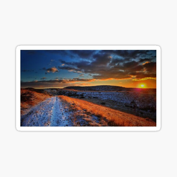 Item preview, Snowy sunset in the Mountains - Idaho designed and sold by gingy20.