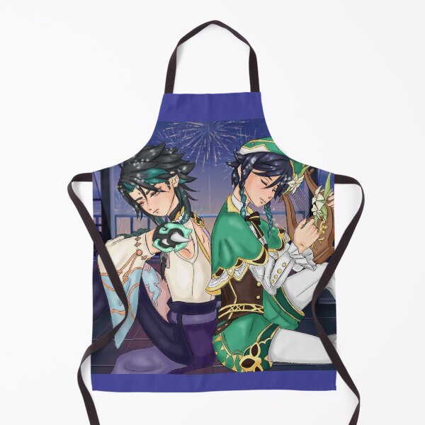Item preview, Xiao and Venti - Genshin Impact designed and sold by shahdraws.
