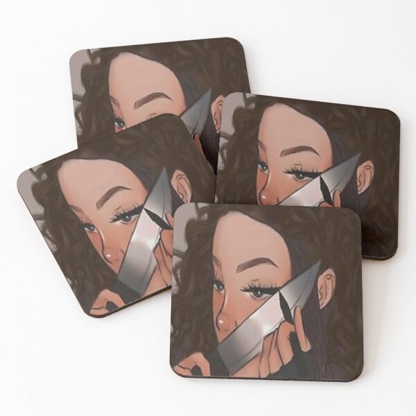Aperçu de l'œuvre Beautiful girl knife makeup créée et vendue par Oumhoa.