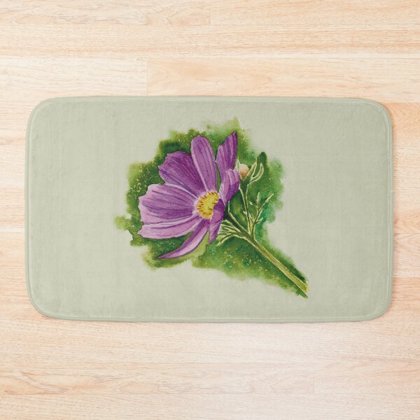 Item preview, Purple Cosmos Flower Watercolour designed and sold by Nicky Rollings.