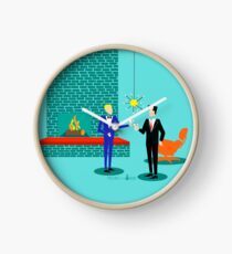 Reloj Pareja gay moderna de mediados de siglo