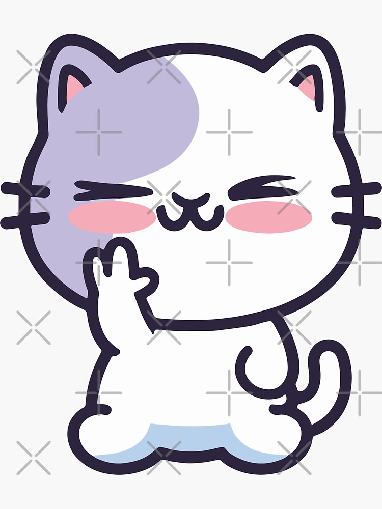 Cute Cat Pfps Stickers for Sale