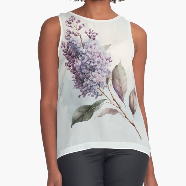 Indigo Bramble Boutique Flower Quote Graphic Tee in Lilac Xs