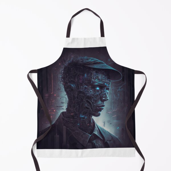 Item preview, Ghost in Machine | AI-Generated Self Portrait | Neo-Noir | Cyberpunk designed and sold by MAIMIAM.