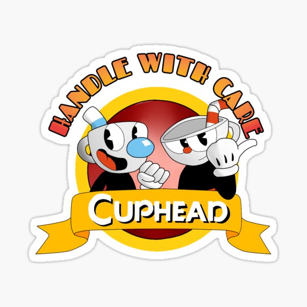 The Cuphead Show Promo Postcard Sticker Button Netflix Animation