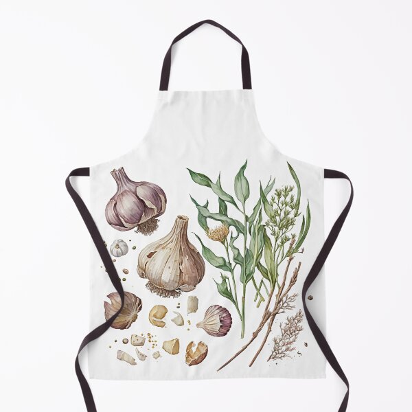 Item preview, Garlic & Herbs Botanical Print designed and sold by MAIMIAM.