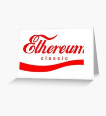 Ethereum Classic - Cryptocurrency Greeting Card