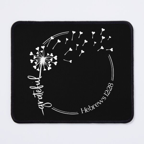 Item preview, Christian Dandelion design - grateful - Hebrews 12:28 designed and sold by simplydesignart.
