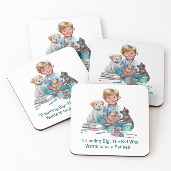 Item preview, "Inspiring the Next Generation of Veterinarians: Kid Vet Design!" Cute Cartoon little vet watercolor for gift designed and sold by The Commitment.