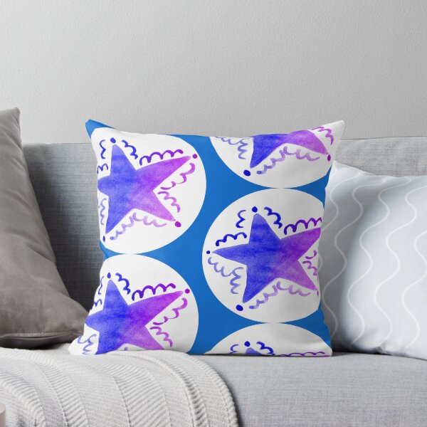 Item preview, Blue star hand drawing | Watercolor blue painted star  designed and sold by lausn.