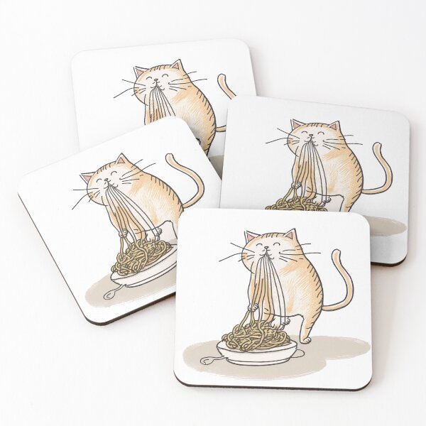 Item preview, Cat Eating Spaghetti designed and sold by Pralph.