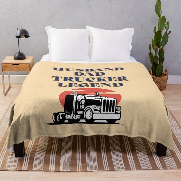 Item preview, Husband Dad Trucker Legend Retro Art designed and sold by Abhitha Mohan.