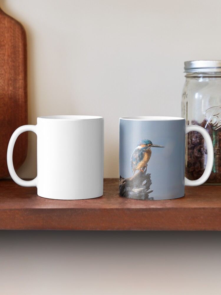 Thumbnail 2 of 6, Coffee Mug, Common kingfisher - Basking in the Sun! designed and sold by Puttaswamy Ravishankar.