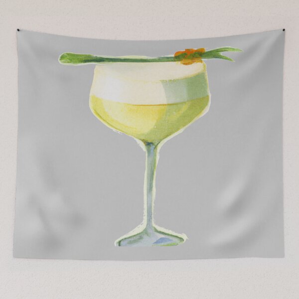 Item preview, Pisco Sour Cocktail, Watercolor Painting designed and sold by Color-Me-Blue.