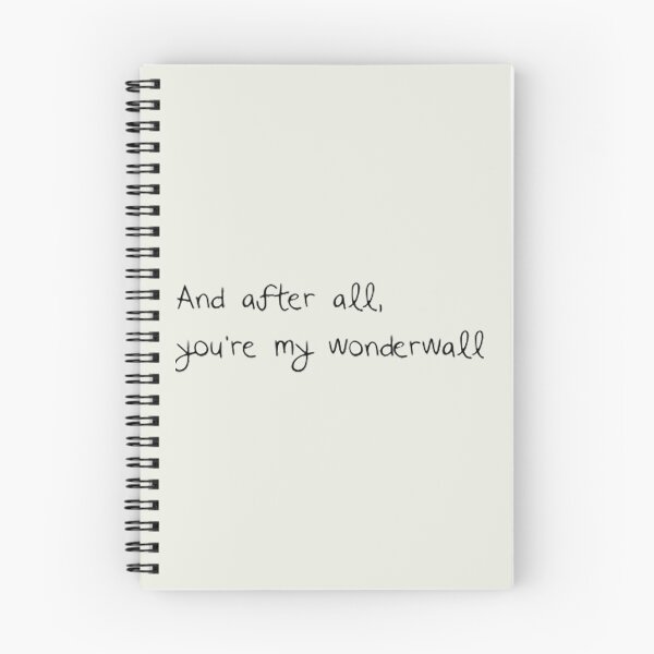 Item preview, and after all youre my wonderwall designed and sold by Sergioferrell.
