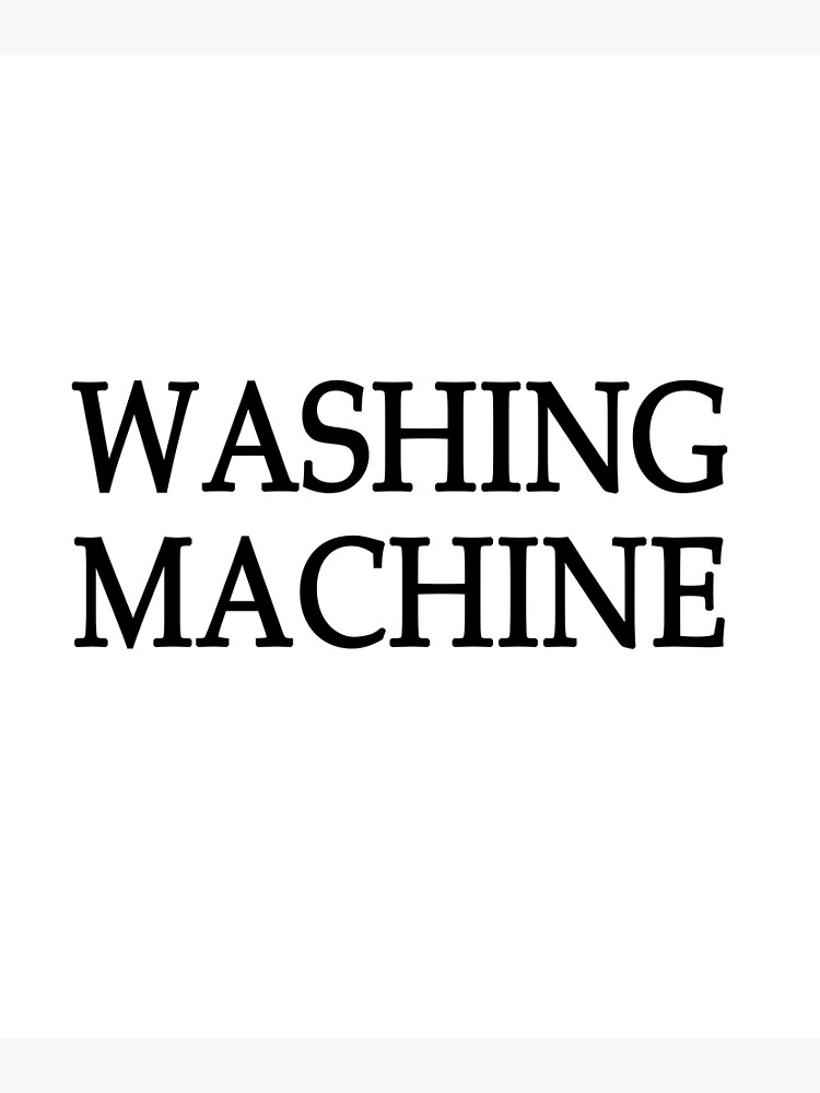 Disover Washing machine Premium Matte Vertical Poster