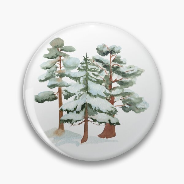 Item preview, drawing of three snowy trees designed and sold by JAG2B.