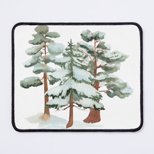 Item preview, drawing of three snowy trees designed and sold by JAG2B.