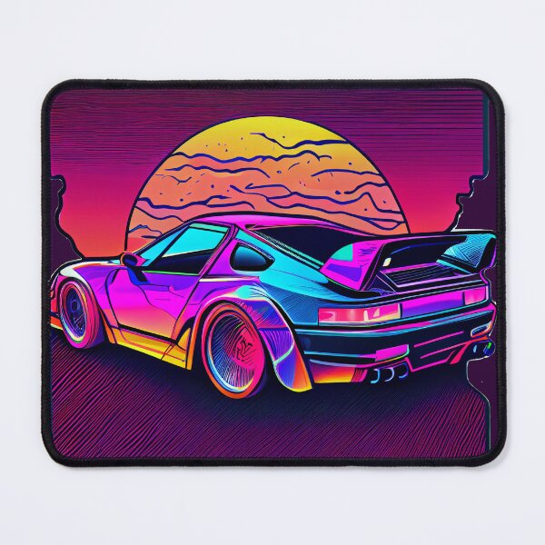 Item preview, Retro Synthwave Sports Car Purple Color designed and sold by Joyfulimaginery.