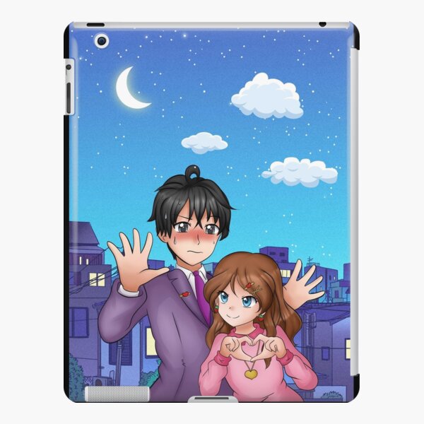 Cute anime couple kiss | iPad Case & Skin