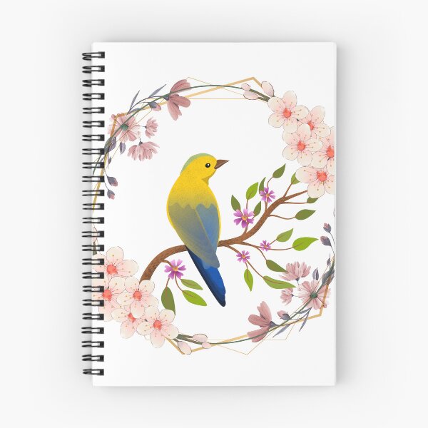 Item preview, Geometric Flower Framed Bird designed and sold by EastGhostDesign.