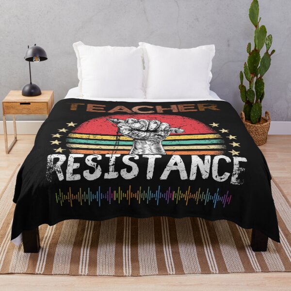 Item preview, Black Woman Teacher Afro Retro Resistance BHM designed and sold by Luckydesign1975.