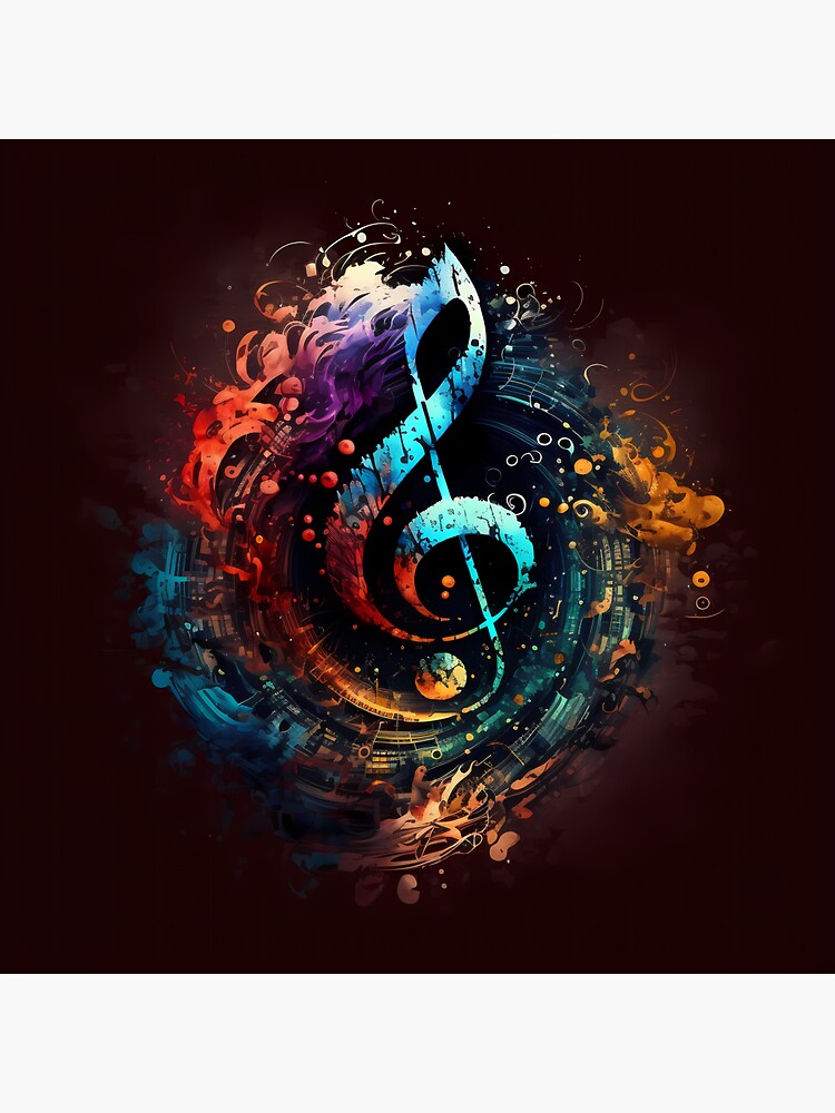 Thumbnail 3 of 3, Sticker, Violin key designed and sold by 3dmass.