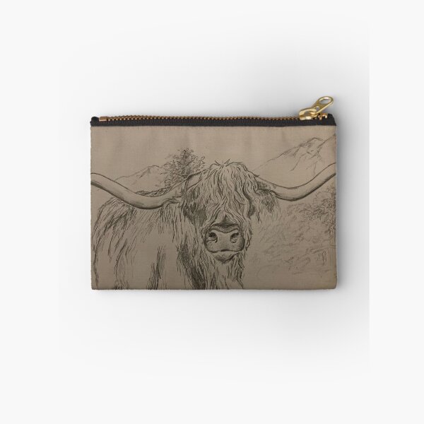 Item preview, Long Horn Cow Sketch  designed and sold by pennypaintsart.