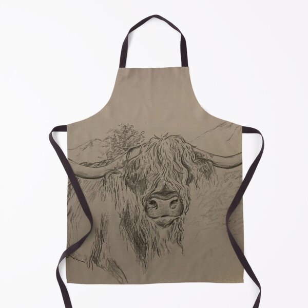 Item preview, Long Horn Cow Sketch  designed and sold by pennypaintsart.