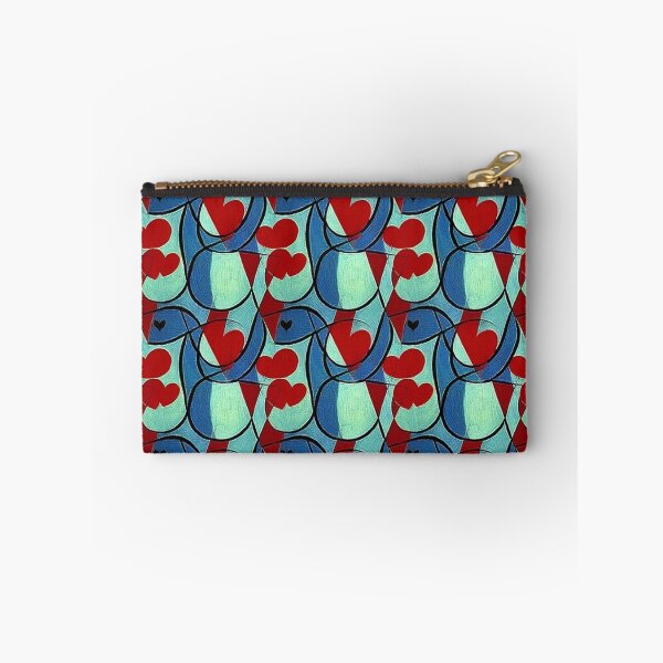 Item preview, Red and Blue - Overlapping Shapes - Hearts  designed and sold by FloralZoo.
