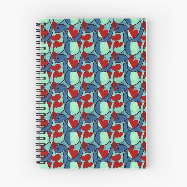 Item preview, Red and Blue - Overlapping Shapes - Hearts  designed and sold by FloralZoo.