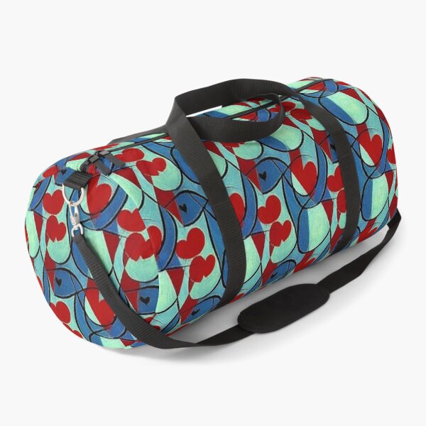 Item preview, Red and Blue - Overlapping Shapes - Hearts  designed and sold by FloralZoo.