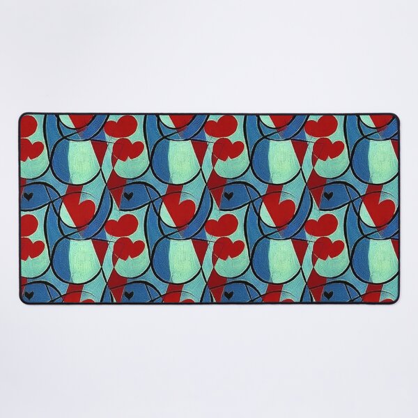Item preview, Red and Blue - Overlapping Shapes - Hearts designed and sold by FloralZoo.