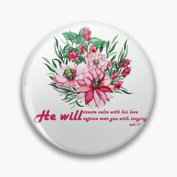 Artikelvorschau, Er wird mit seiner Liebe Ruhe schaffen; er wird sich mit Gesang über dich freuen. entworfen und verkauft von Sheen-designs.