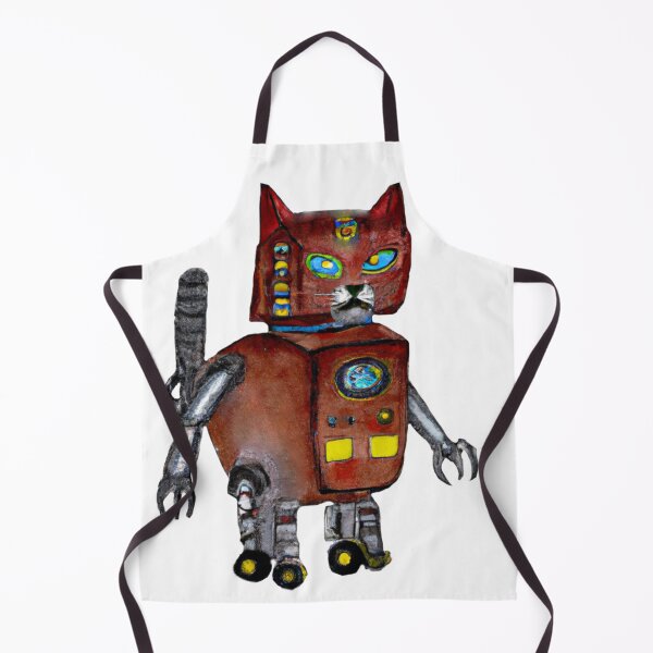 Item preview, Robotic cat-Edited AI generated art designed and sold by Frostp.