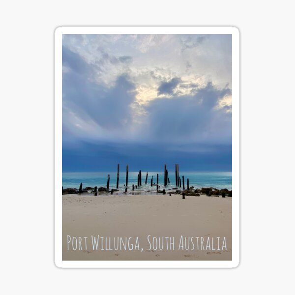 Item preview, Port Willunga Beach Blue Clouds designed and sold by Modern-Shadow.