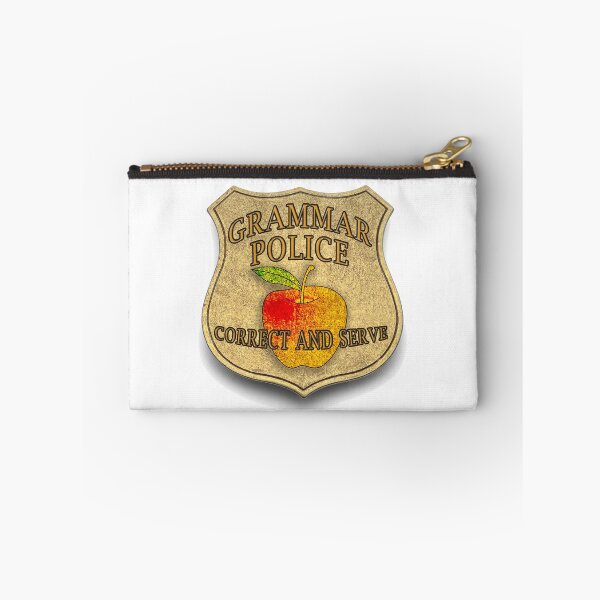 Item preview, grammar police--correct and serve designed and sold by Deborah Smith.