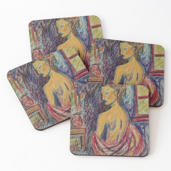 Item preview, Portrait of woman at dresser designed and sold by pennypaintsart.