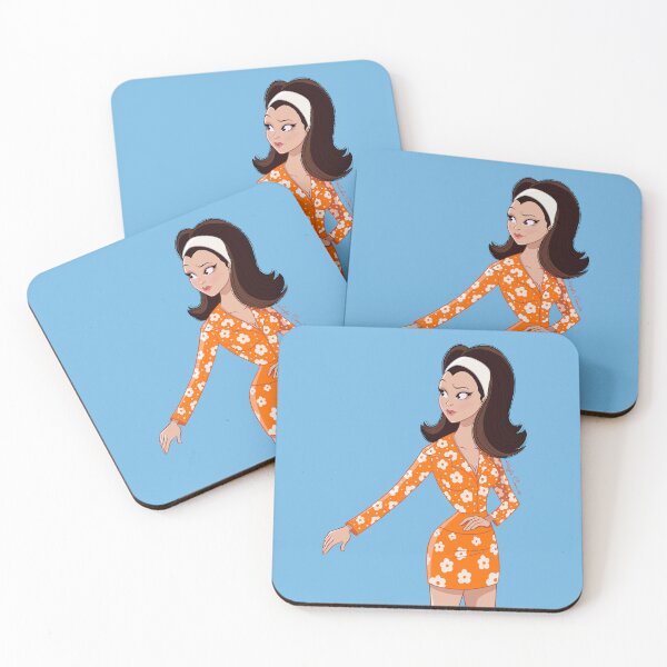 Item preview, Fran Fine Orange Flowers designed and sold by Kayla Coombs.