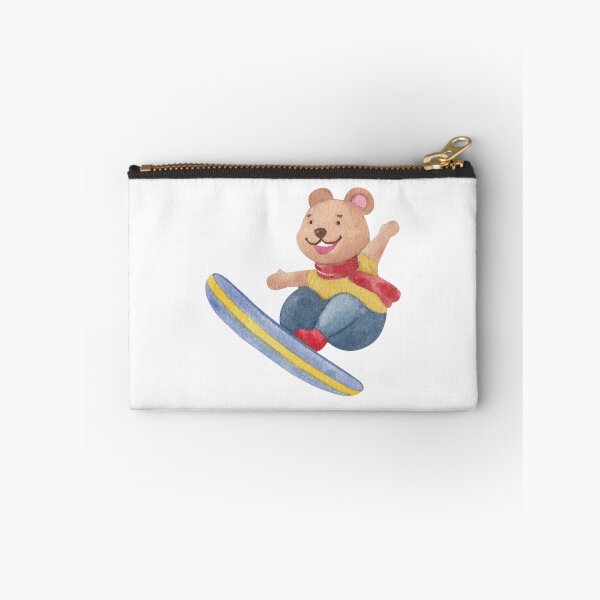 Item preview, Watercolor bear with snowboard designed and sold by JAG2B.