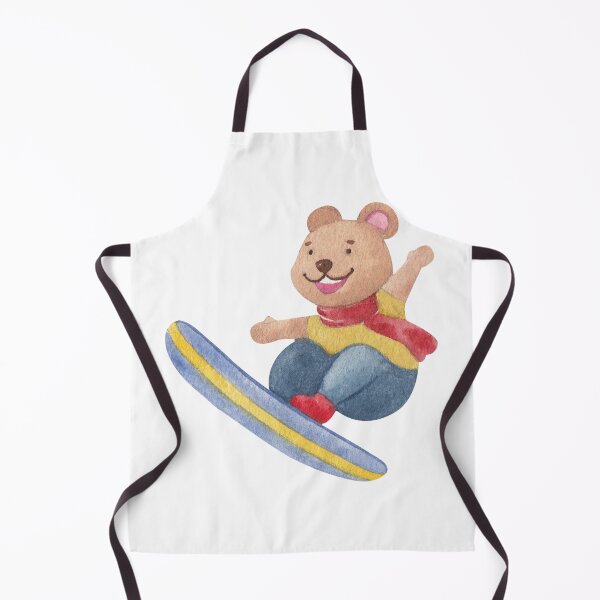 Item preview, Watercolor bear with snowboard designed and sold by JAG2B.