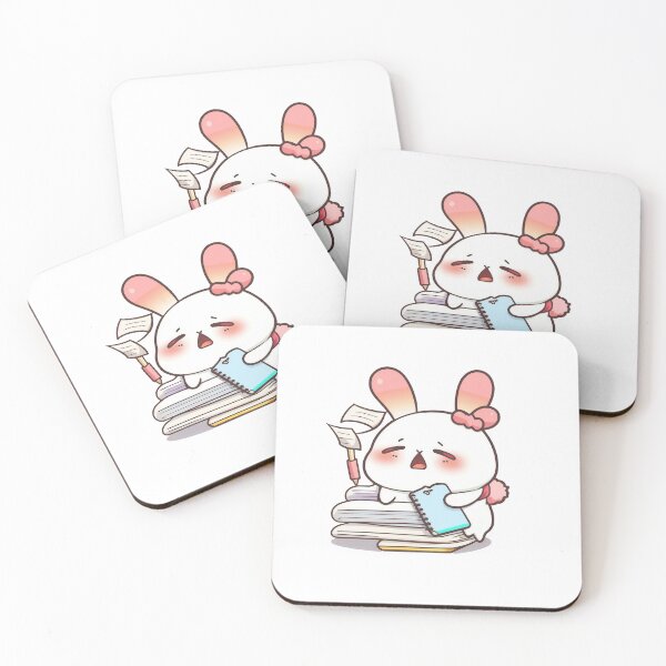 Item preview, Cute Bunny | The Struggle is real  | sticker designed and sold by Depressed-Bunny.