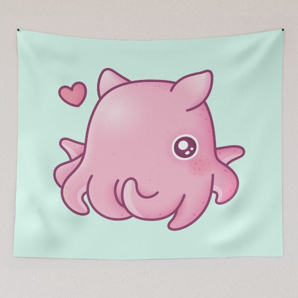 Item preview, Cute Pink Flapjack Octopus designed and sold by rustydoodle.