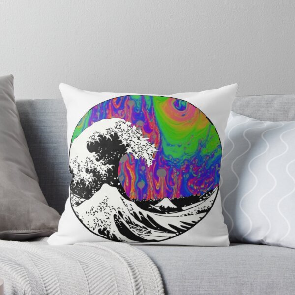 Item preview, Oil Slick Trippy Aesthetic Wave Tapestry designed and sold by xxxLemonade™ Designs.
