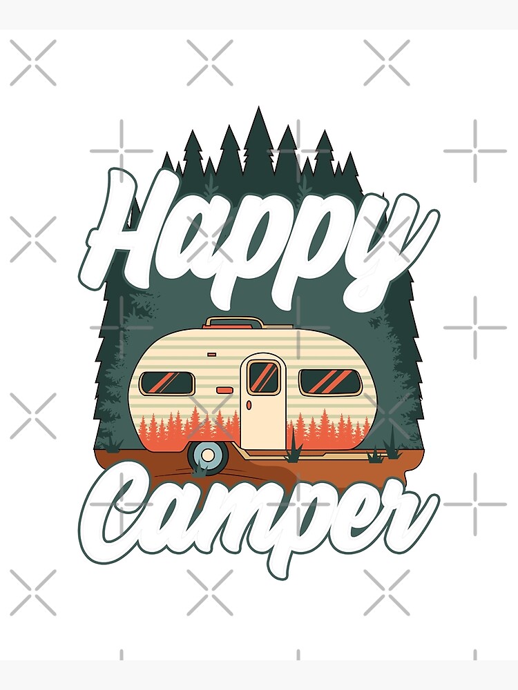 Disover Happy Camper Design Apron