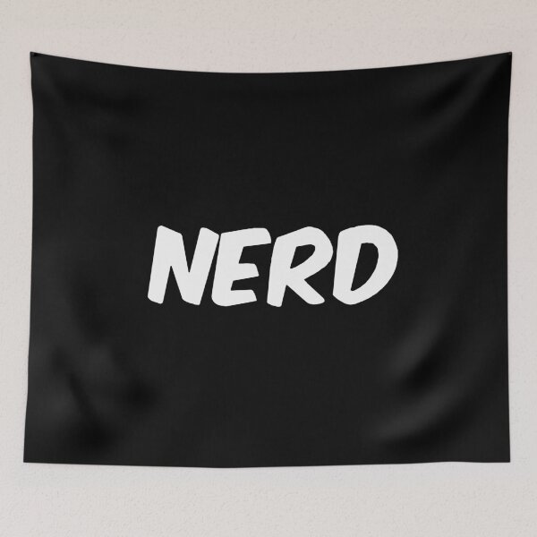 Item preview, NERD lettering black computer, network technology designed and sold by NoriTEEs.