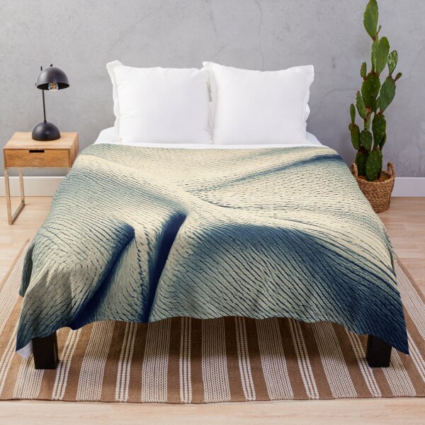 Item preview, Black and White Abstract Blanket designed and sold by asurtiumgreen.