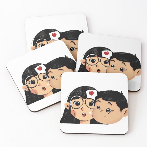 Item preview,  valentine couple cute illustration designed and sold by ICanSee80.
