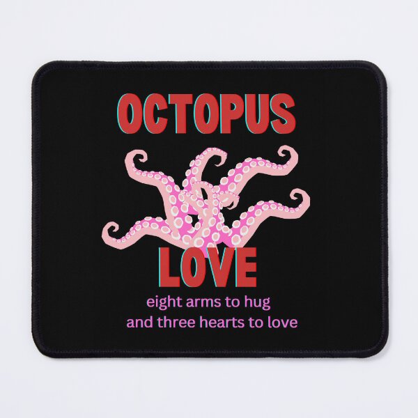 Item preview, Octopus Love eight arms to hug and three hearts to love designed and sold by ChanelleFyve.