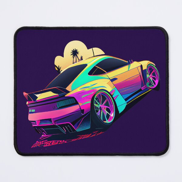 Item preview, Retro Synthwave Sports Car designed and sold by Joyfulimaginery.